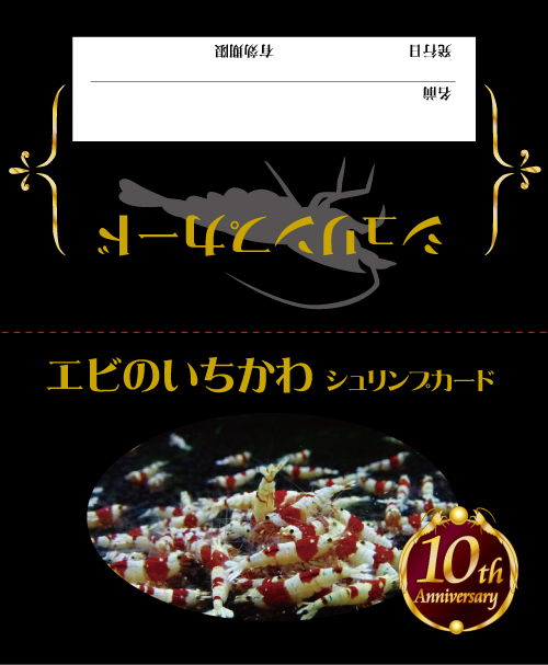 ビーシュリンプ専門店スタンプカード