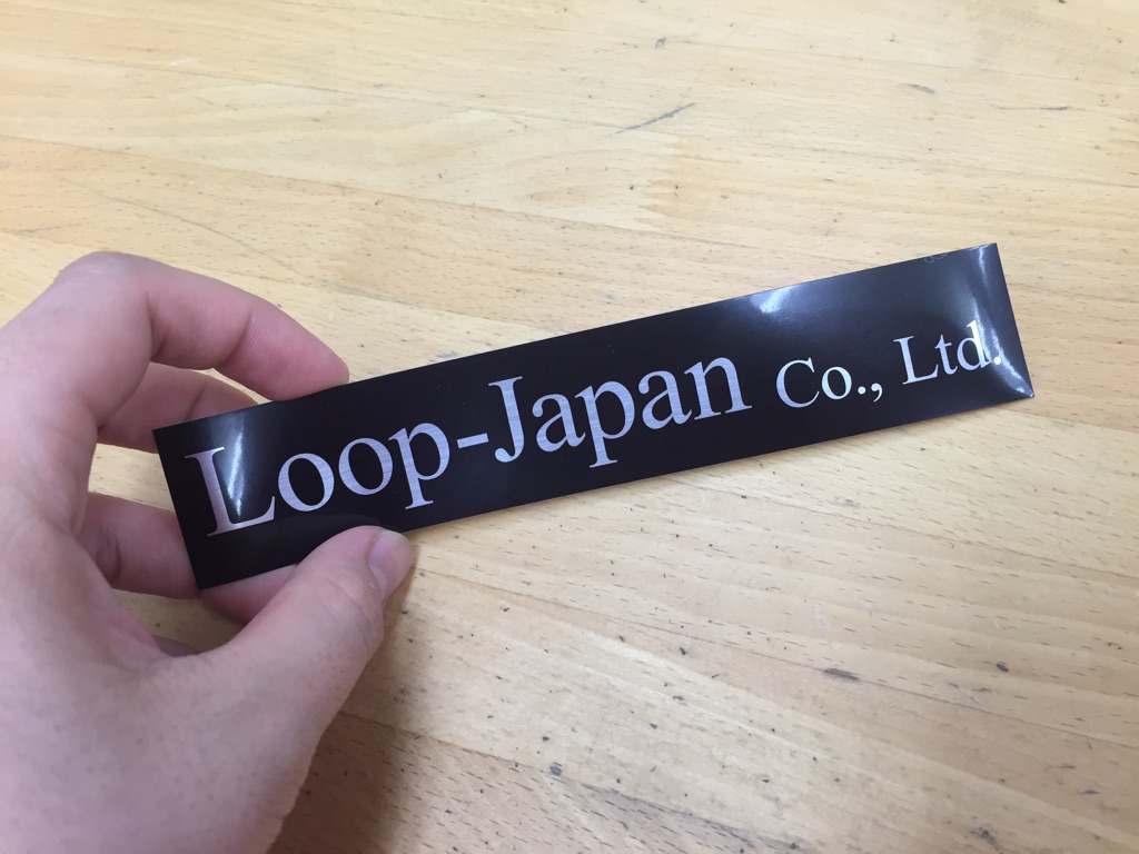 社名ステッカー