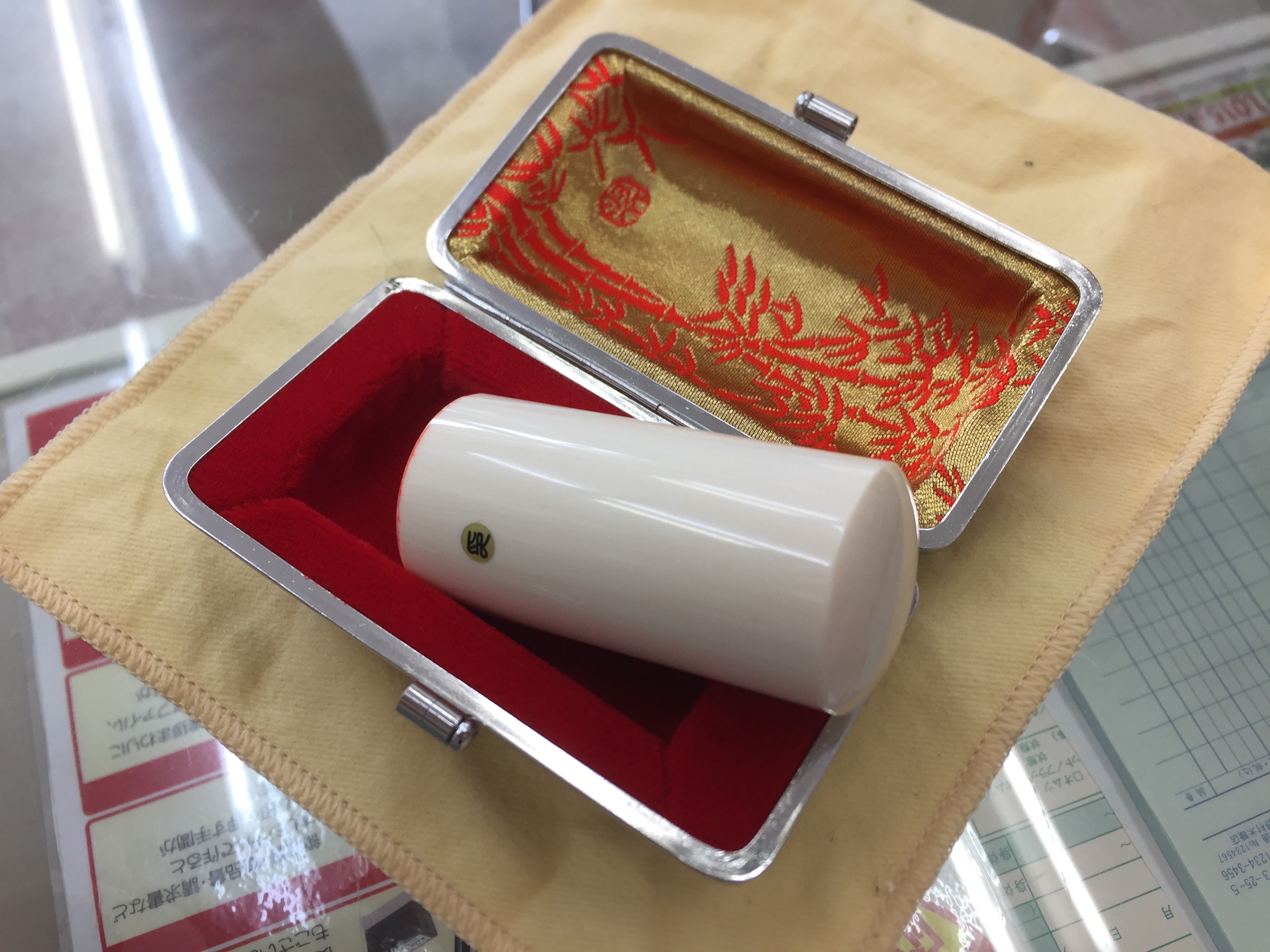 30mm径役職印・特注ケース