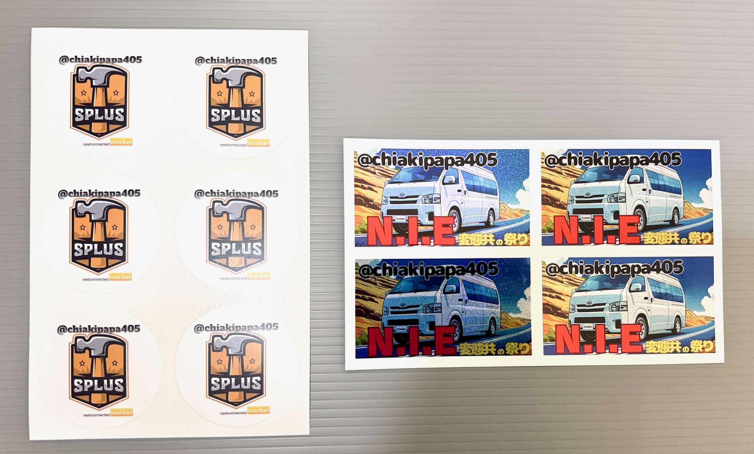 ホログラムステッカー＆円形ステッカー