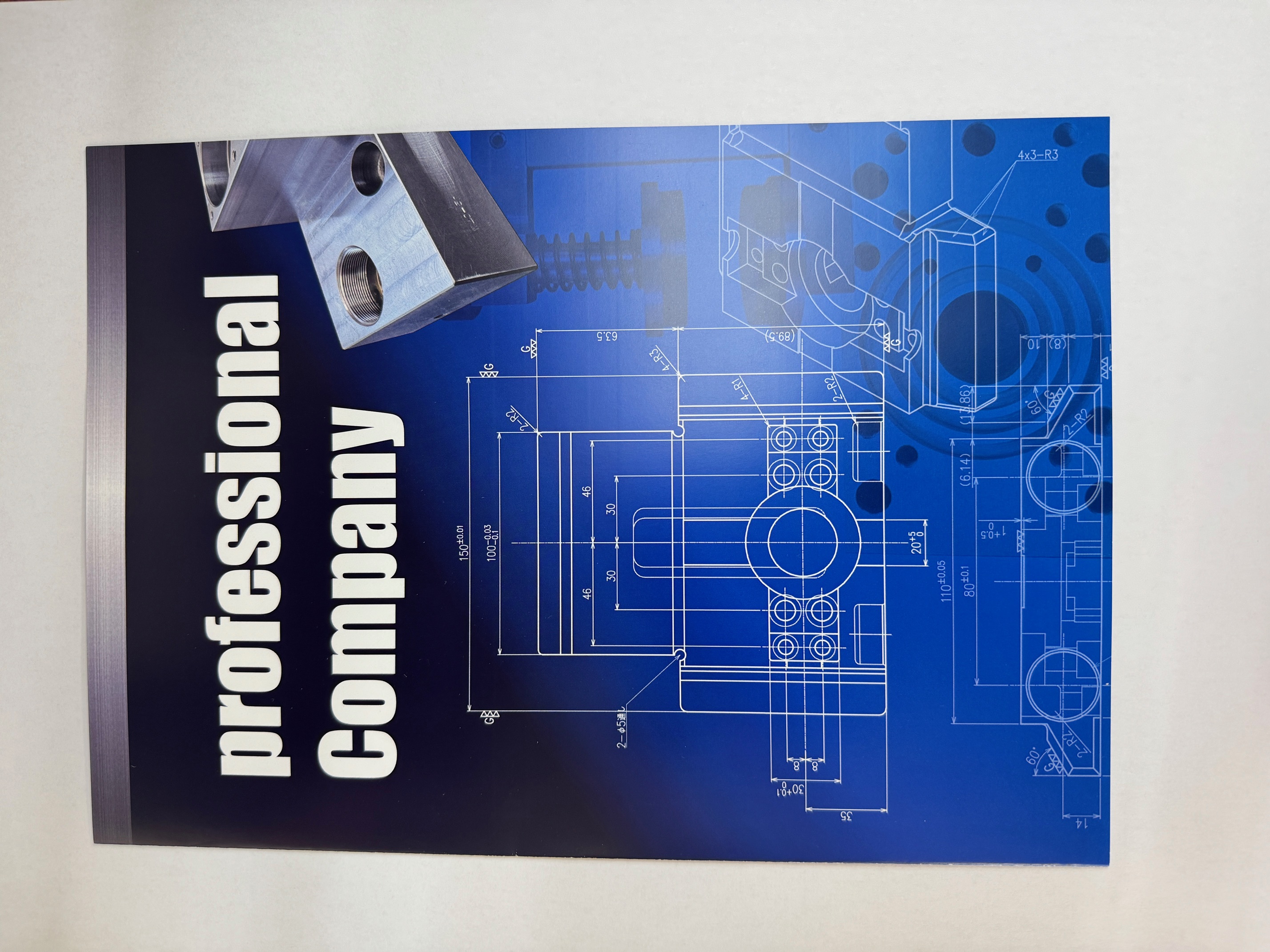 会社案内2つ折りパンフレット